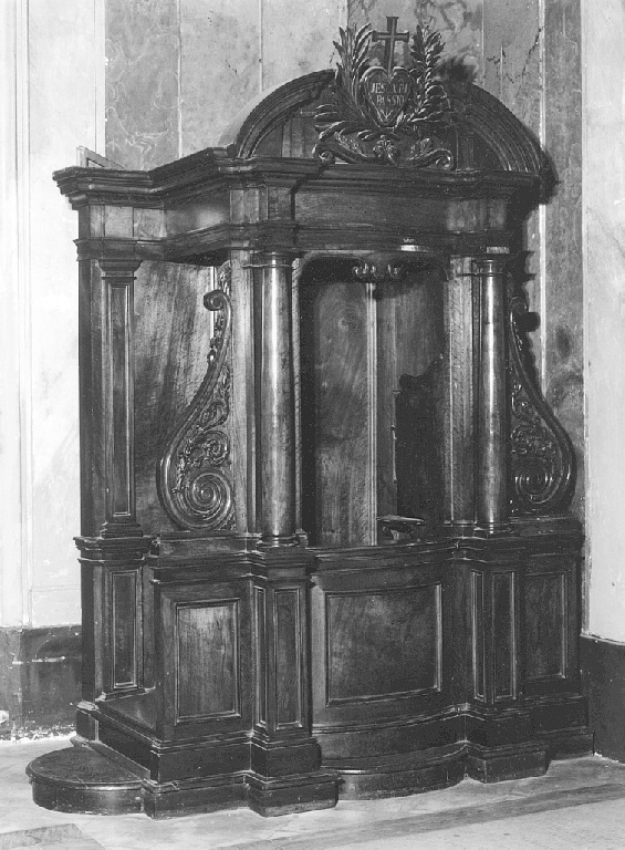 confessionale, serie - ambito romano (ultimo quarto sec. XVIII)
