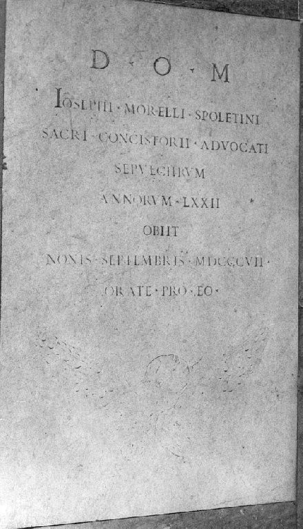 lapide - ambito romano (sec. XIX)