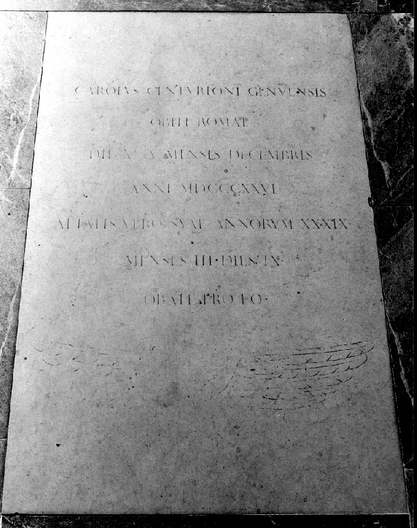 lapide - ambito romano (sec. XIX)