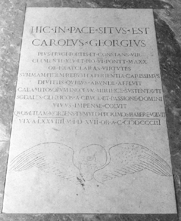 lapide - ambito romano (sec. XIX)