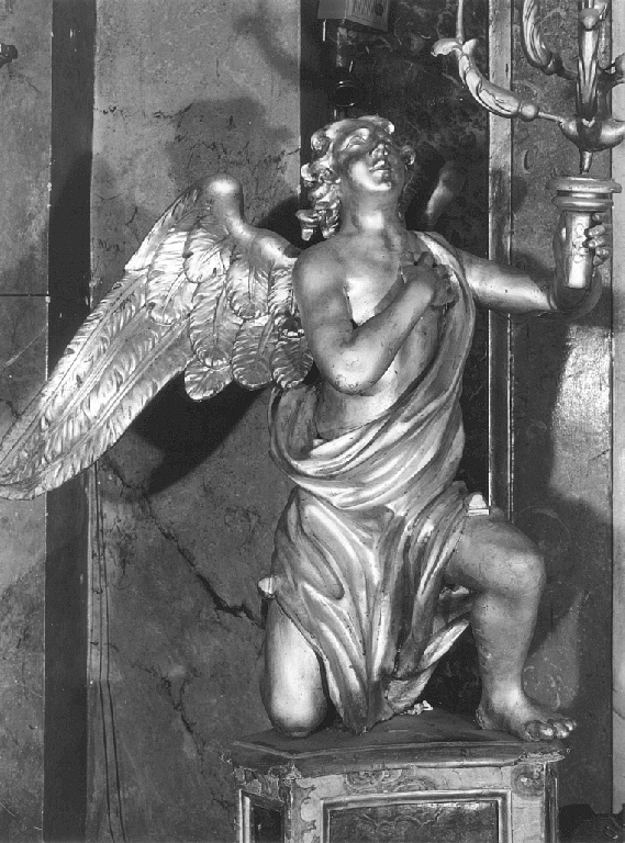 candelabro - a statua, serie - ambito romano (secc. XVIII/ XIX)