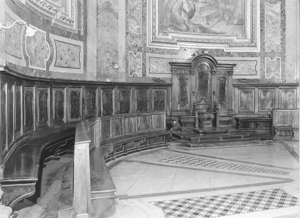 stalli del coro - ambito romano (prima metà sec. XIX)