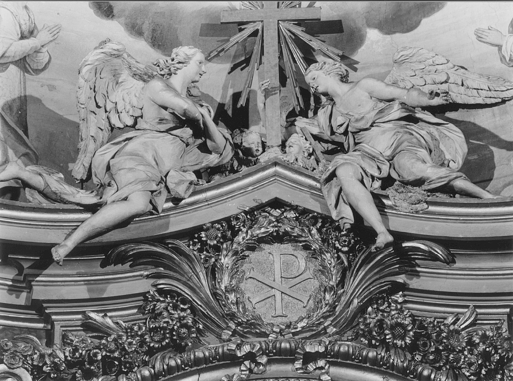 angeli (gruppo scultoreo) di Bracci Pietro (sec. XVIII)