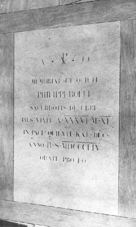 lapide - ambito romano (sec. XIX)