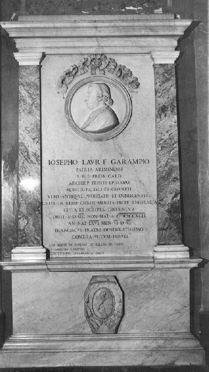 ritratto di Giuseppe Garampi (busto) di Prosperi Cristoforo (sec. XIX)