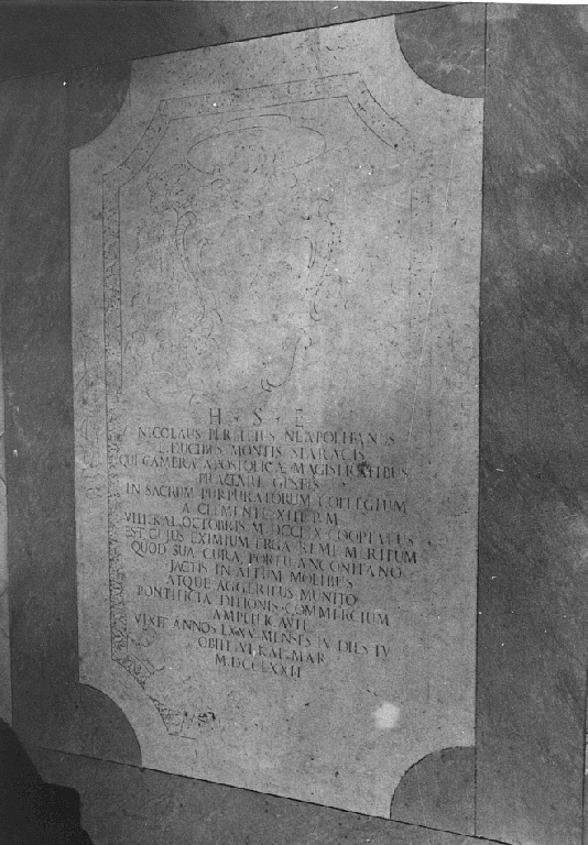 lapide - ambito romano (sec. XVIII)