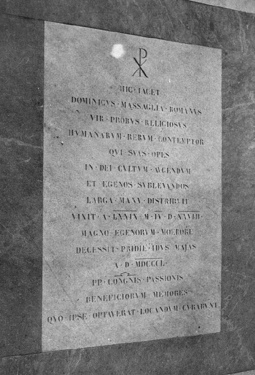 lapide - ambito romano (sec. XIX)