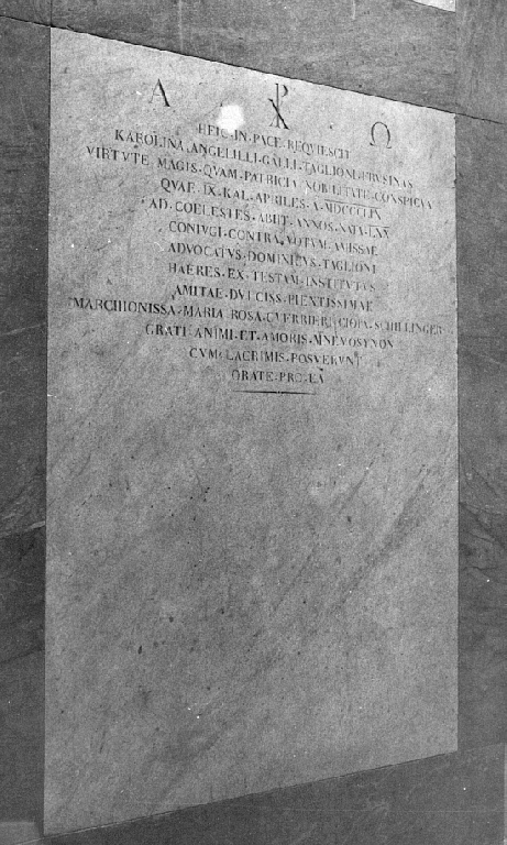 lapide - ambito romano (sec. XIX)