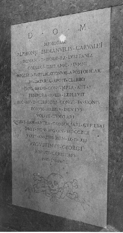 lapide - ambito romano (sec. XVIII)