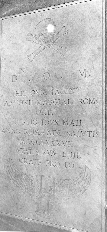 lapide - ambito romano (sec. XVIII)