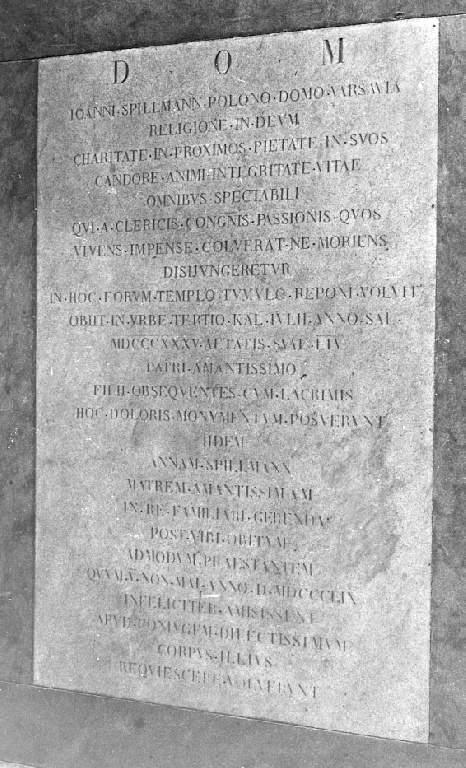 lapide - ambito romano (sec. XIX)