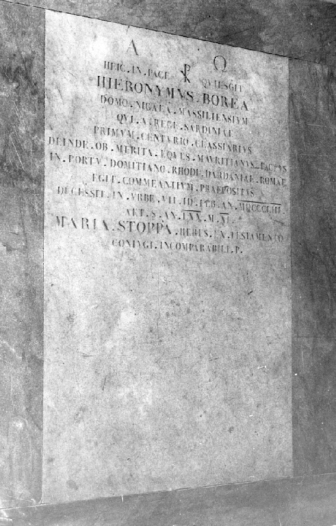 lapide - ambito romano (sec. XIX)