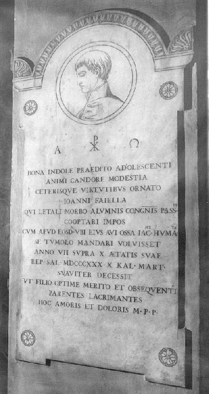 lapide - ambito romano (sec. XIX)