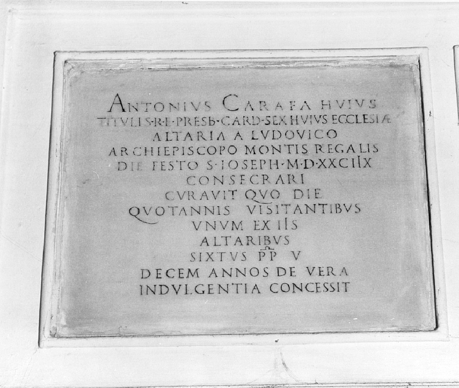 lapide commemorativa - ambito romano (sec. XVI)