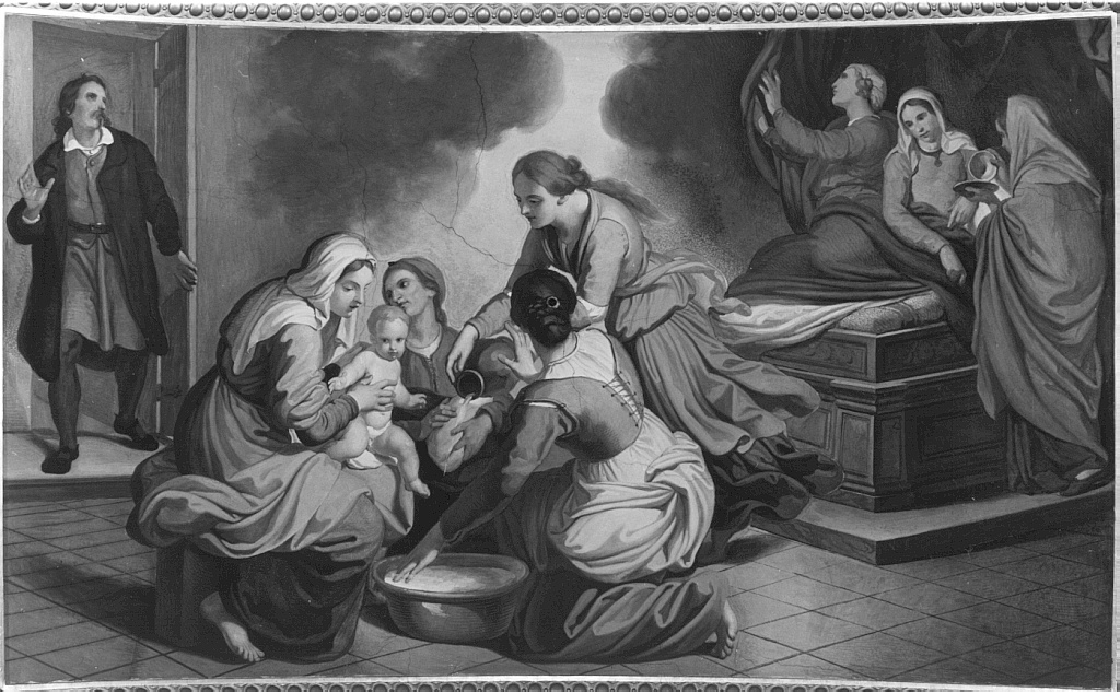 nascita di San Paolo della Croce (dipinto) di Coghetti Francesco (sec. XIX)