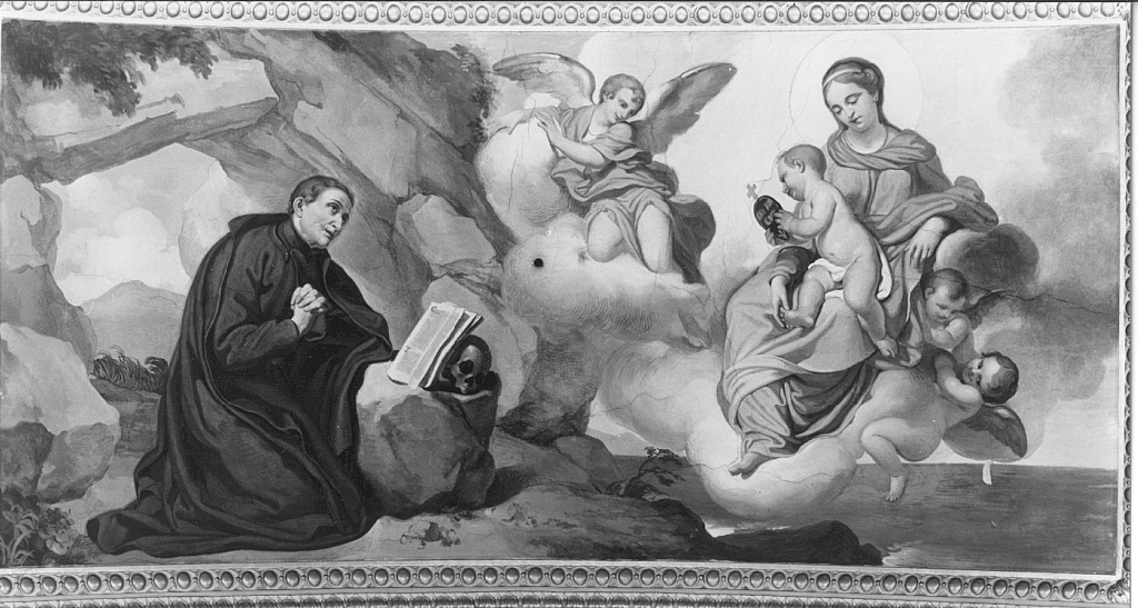 visione di San Paolo della Croce (dipinto) di Coghetti Francesco (sec. XIX)