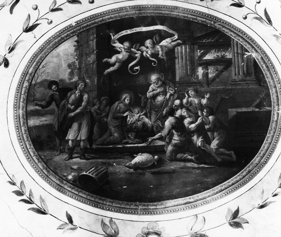 natività di Gesù (dipinto) di Coccetti Liborio (sec. XVIII)