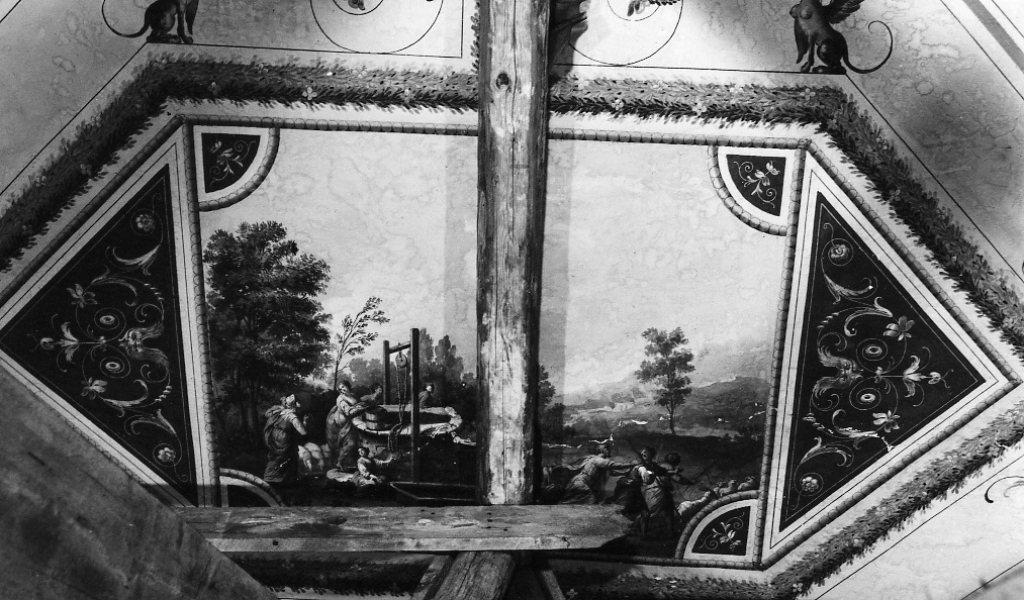 Mosè difende le figlie di Ietro (dipinto) di Coccetti Liborio (sec. XVIII)