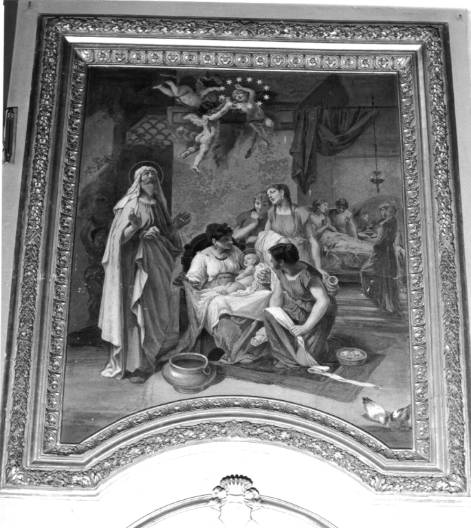 nascita di Maria Vergine (dipinto) - ambito romano (sec. XIX)