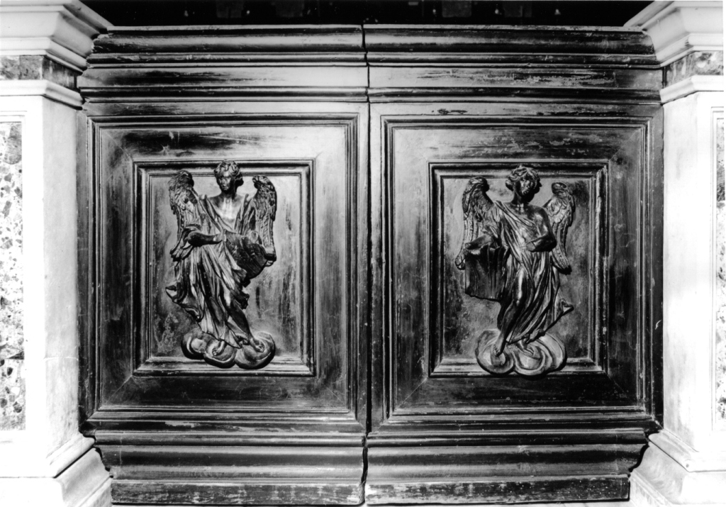 angeli (cancello di balaustrata) - ambito romano (sec. XVII)