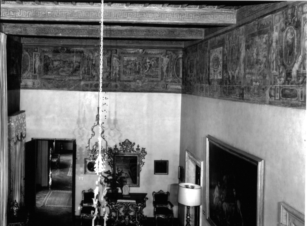 fregio (decorazione pittorica, complesso decorativo) di Zuccari Taddeo (bottega) (sec. XVI)