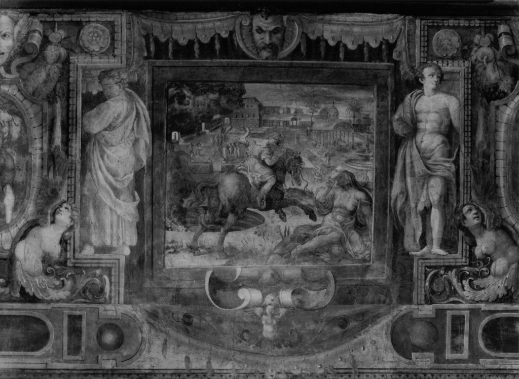 scena allegorica (dipinto, complesso decorativo) di Zuccari Taddeo (bottega) (sec. XVI)