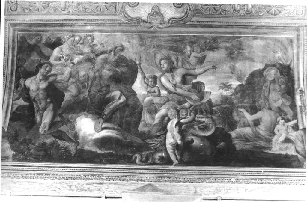 Cerere chiede a Giove la liberazione di Proserpina (dipinto, ciclo) di Grimaldi Giovan Francesco detto Bolognese (attribuito) (sec. XVII)