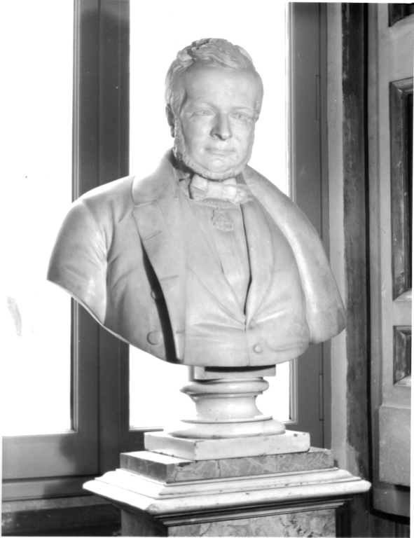 busto ritratto di Camillo Benso conte di Cavour (scultura) - ambito italiano (sec. XIX)