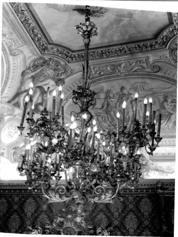 lampadario - a bracci, coppia - ambito romano (seconda metà sec. XIX)