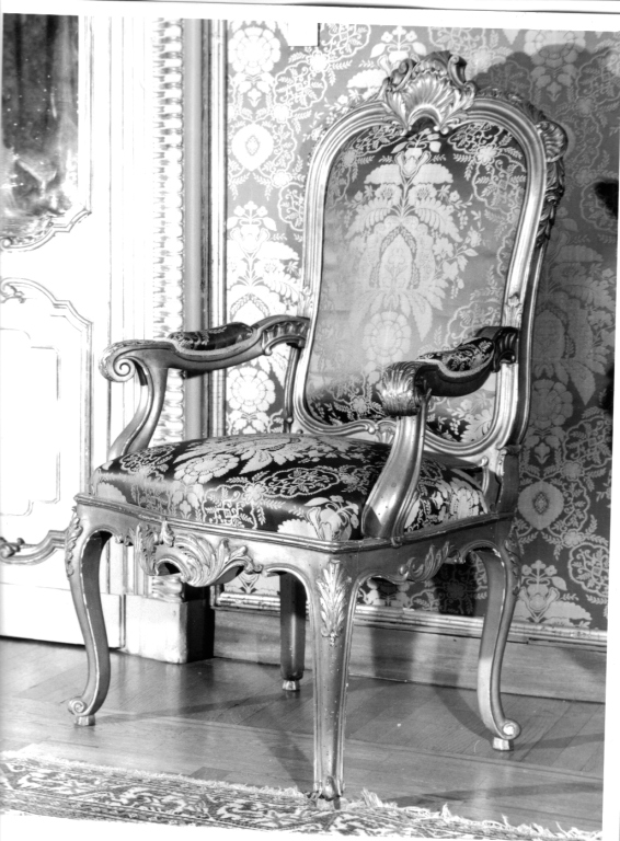 poltrona, coppia - manifattura romana (terzo quarto sec. XIX)