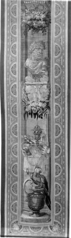 motivi decorativi a candelabra (arazzo) - manifattura fiamminga (sec. XVII)