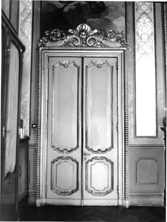 porta - a due battenti, serie - manifattura romana (seconda metà sec. XIX)