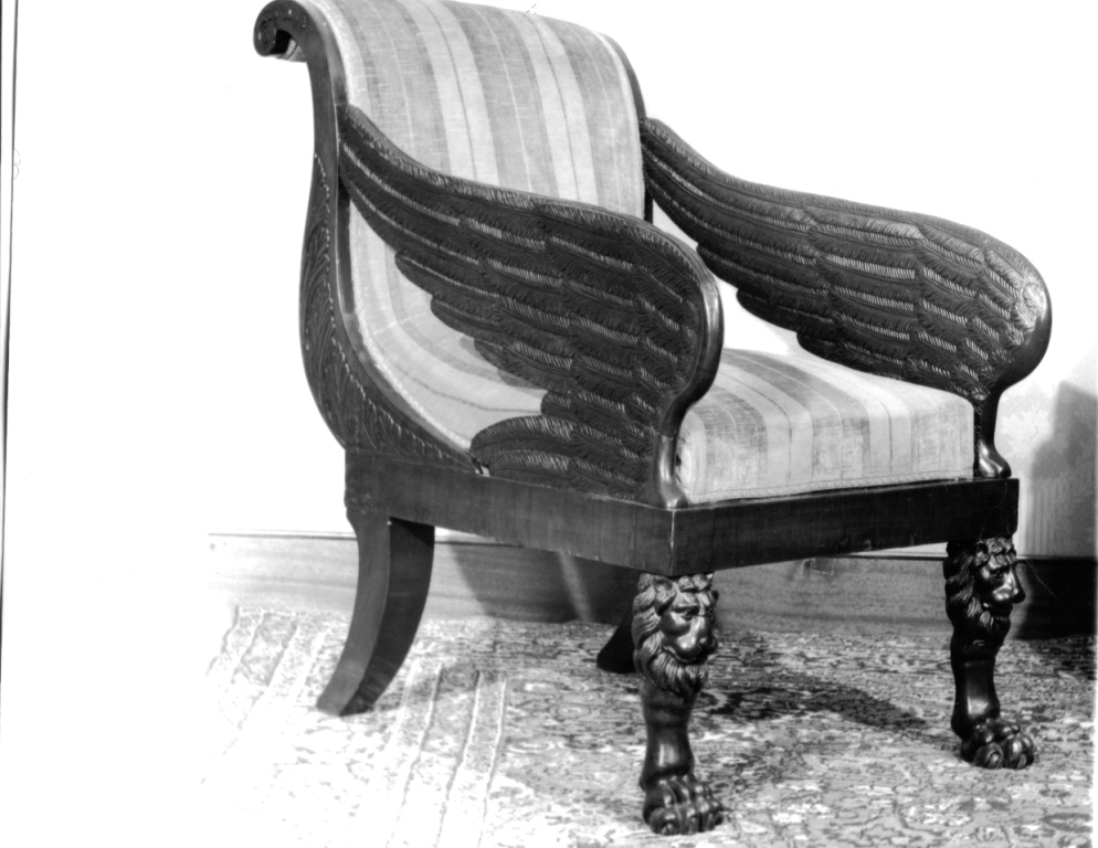 poltrona - ambito romano (seconda metà sec. XIX)