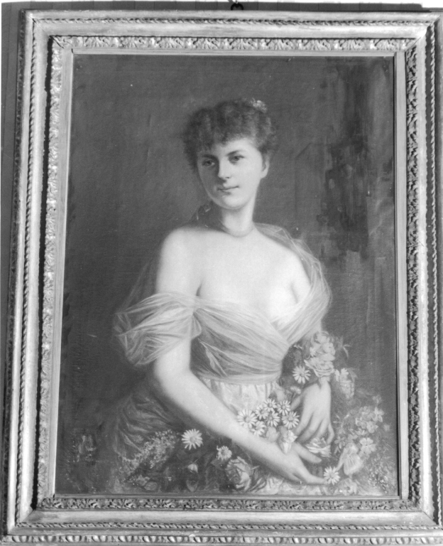 ritratto di donna (dipinto) - ambito lombardo (fine/inizio secc. XIX/ XX)