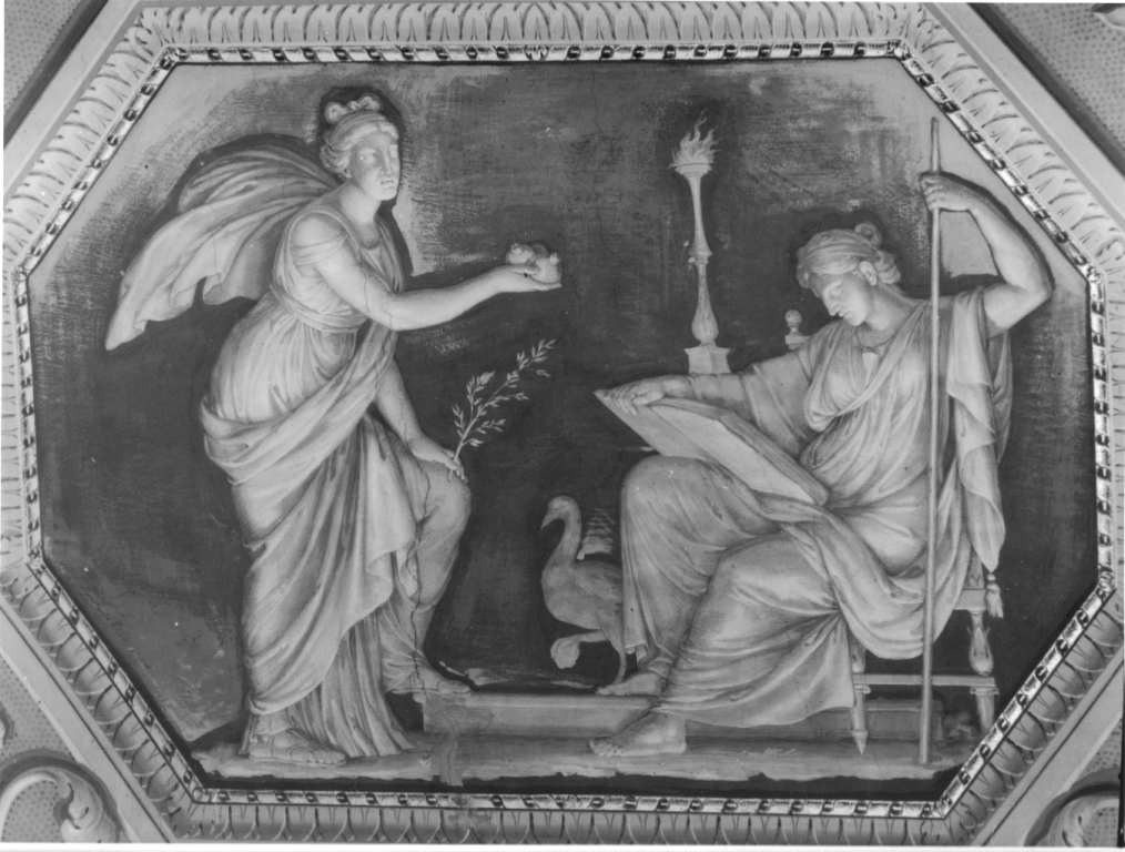 Proserpina e Moira (soffitto dipinto, ciclo) di Nocchi Bernardino (sec. XVIII)