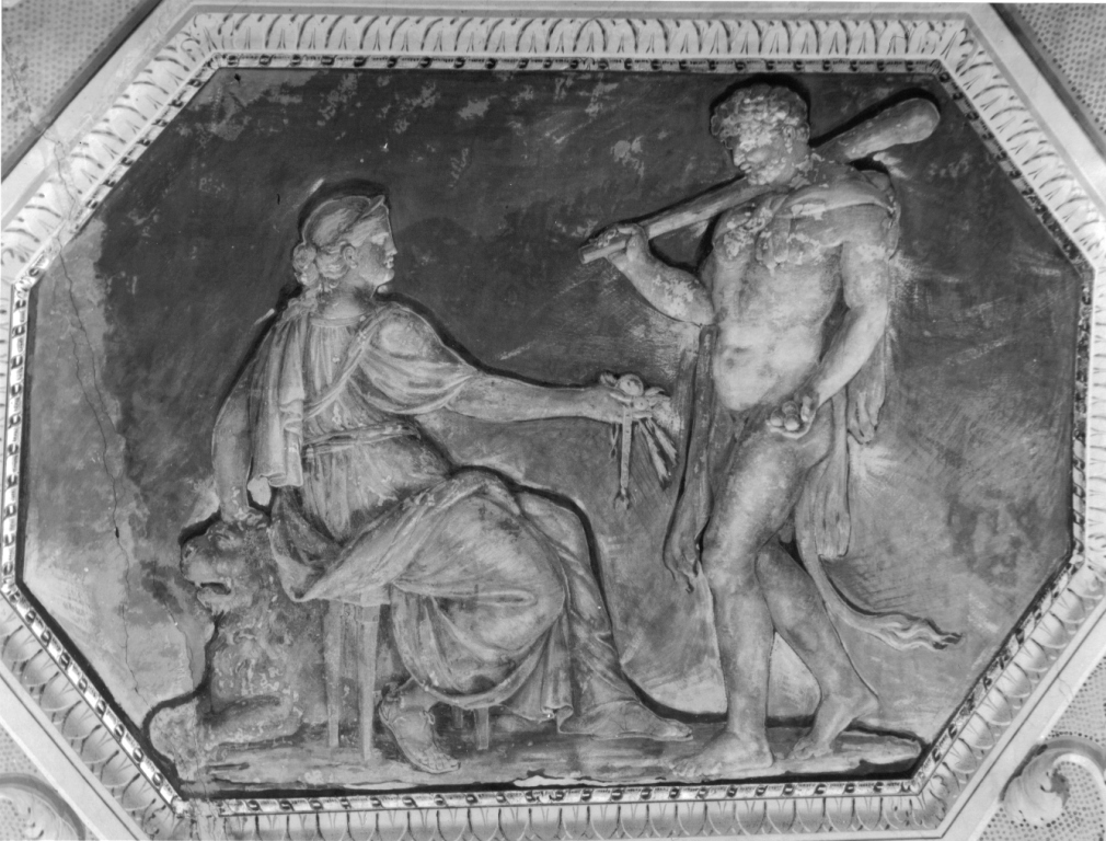 Ercole dinanzi a Cibele (soffitto dipinto, ciclo) di Nocchi Bernardino (sec. XVIII)