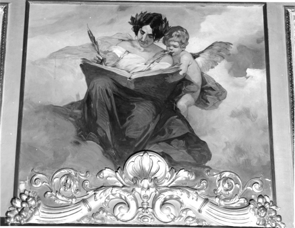 allegoria della Letteratura (dipinto, ciclo) di Bruschi Domenico (attribuito) (sec. XIX)