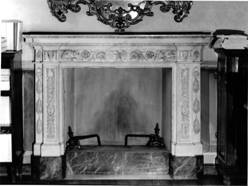 mostra di camino - ambito romano (sec. XIX)