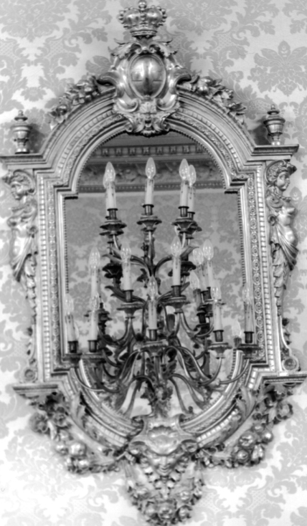 specchiera, serie - manifattura romana (sec. XIX)