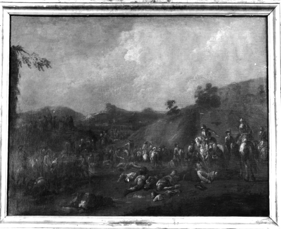 scena di battaglia (dipinto) - ambito Italia settentrionale (sec. XVII)