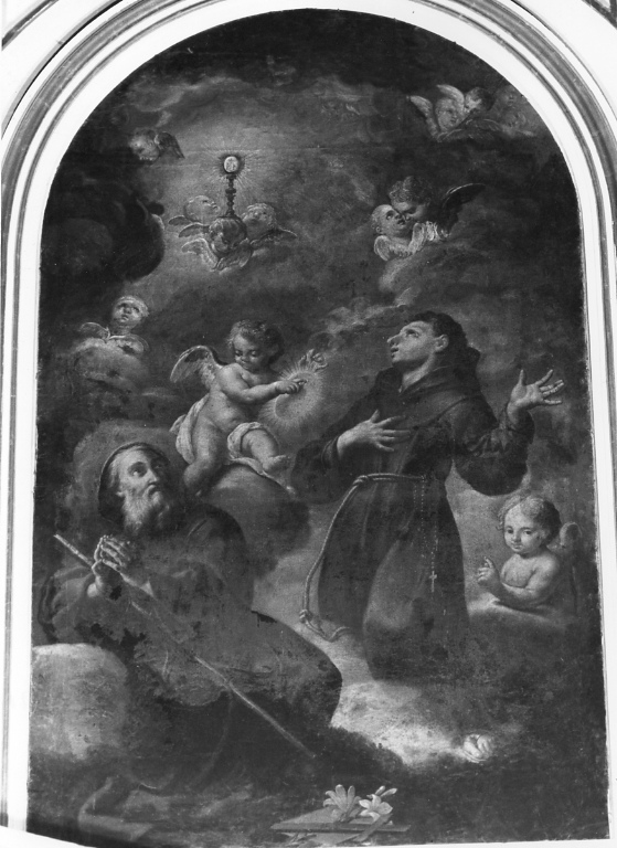 San Pasquale Baylon e San Francesco di Paola (dipinto) - ambito romano (secondo quarto sec. XVIII)