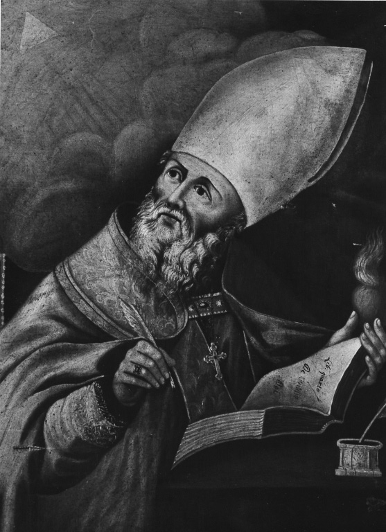 Sant'Agostino (dipinto) - ambito laziale (metà sec. XIX)