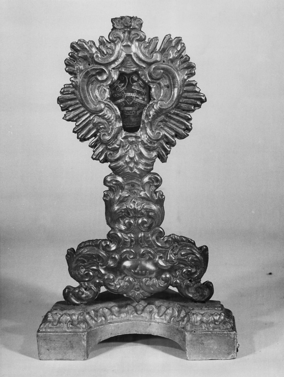 reliquiario - a ostensorio - bottega laziale (sec. XVIII)