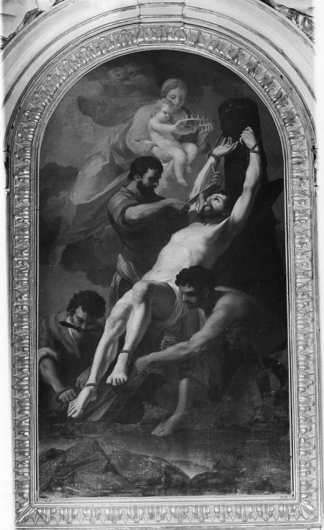 martirio di San Bartolomeo (dipinto) di Kuntz Taddeo (attribuito) (sec. XVIII)