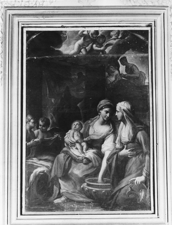 nascita di Maria Vergine (dipinto) di Trevisani Francesco (attribuito) (sec. XVIII)