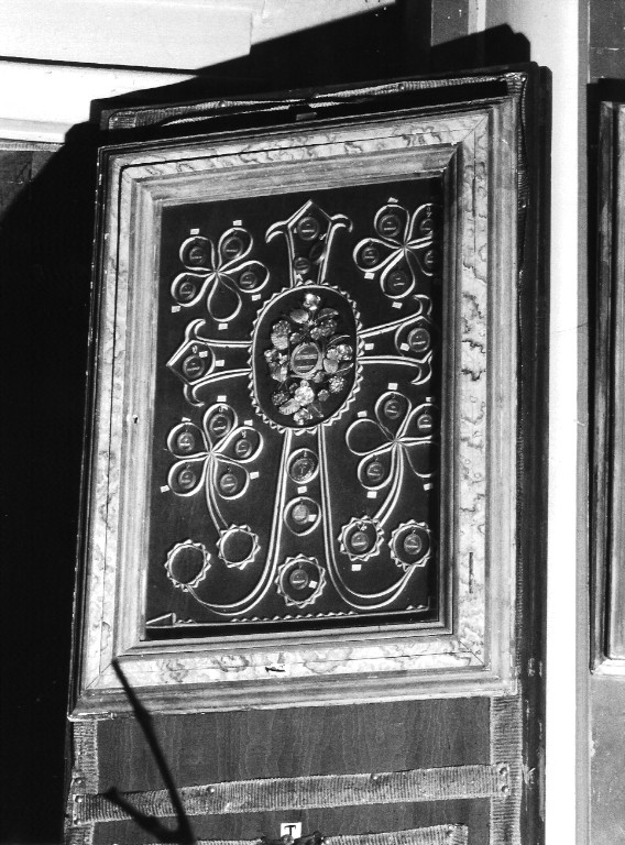 reliquiario - a tabella, serie - ambito romano (prima metà sec. XIX)