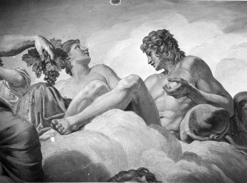 Il concilio degli dei, particolare (dipinto) di Lanfranco Giovanni (sec. XVII)