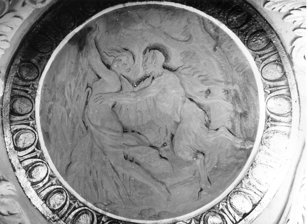 Pan e Siringa trasformata in canna (dipinto) di Lanfranco Giovanni, Corvi Domenico (sec. XVII, sec. XVIII)