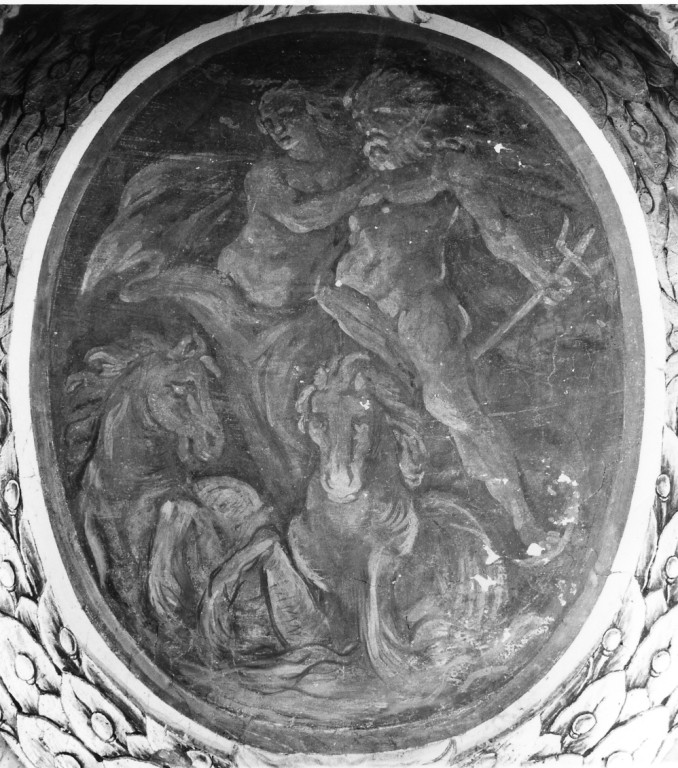Nettuno e Anfitrite (dipinto) di Lanfranco Giovanni, Corvi Domenico (sec. XVII, sec. XVIII)