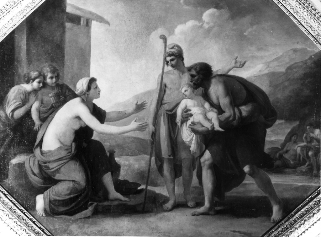 Paride fanciullo consegnato da Ecuba al pastore Achelao (dipinto) di Camuccini Vincenzo (sec. XIX)